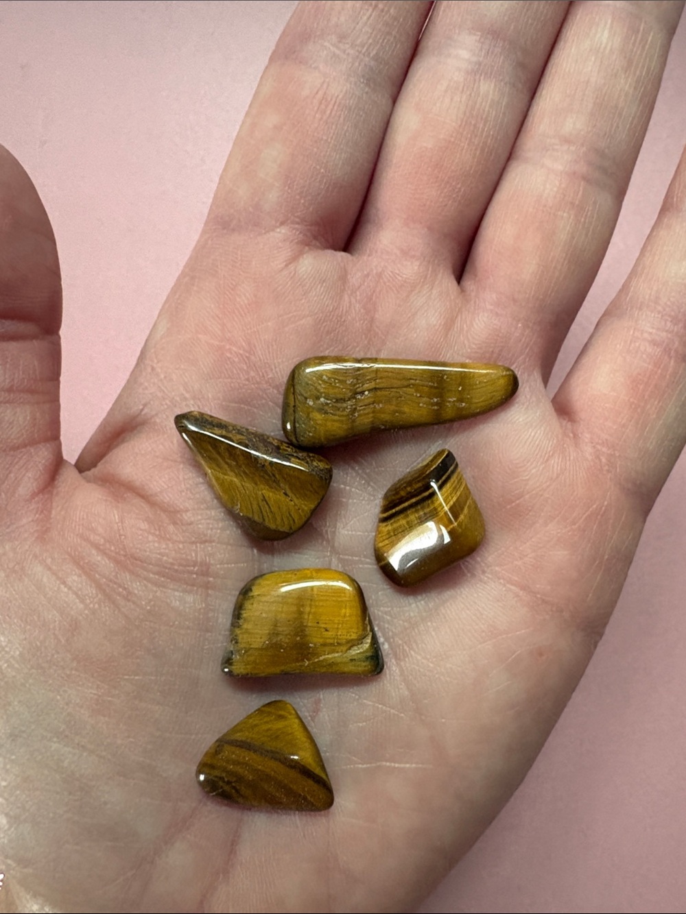 Tumbled Tiger Eye Stone Set (5)